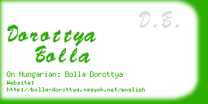 dorottya bolla business card